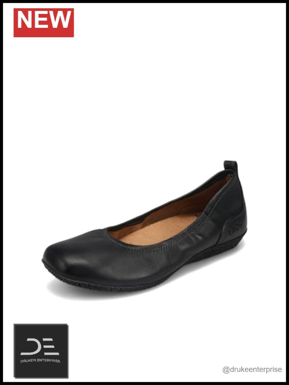 Women's Leather Ballet Flats Arch Support Slip-On Comfort Shoes